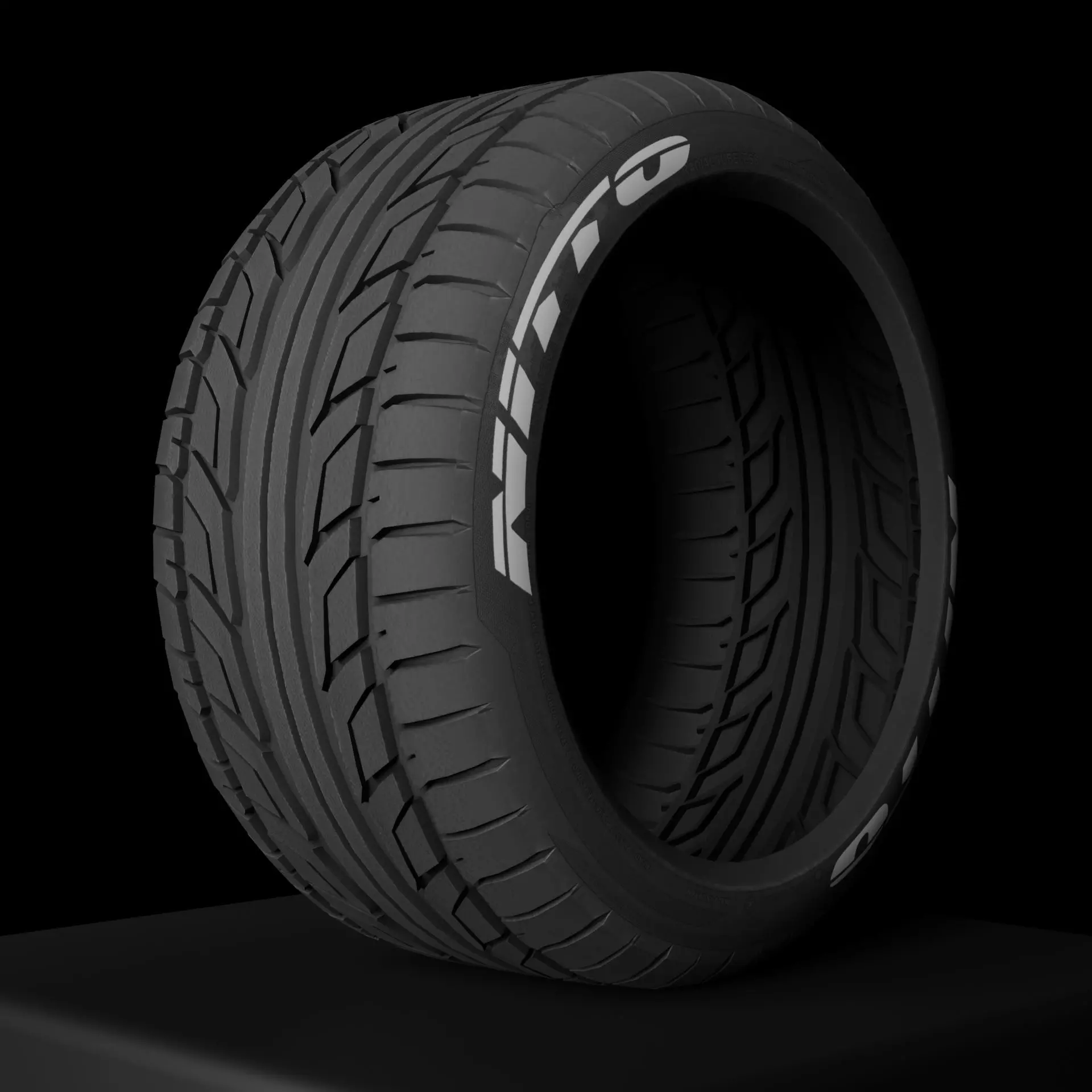 Nitto NT555 - Tires - Game Ready Low-poly 3D model