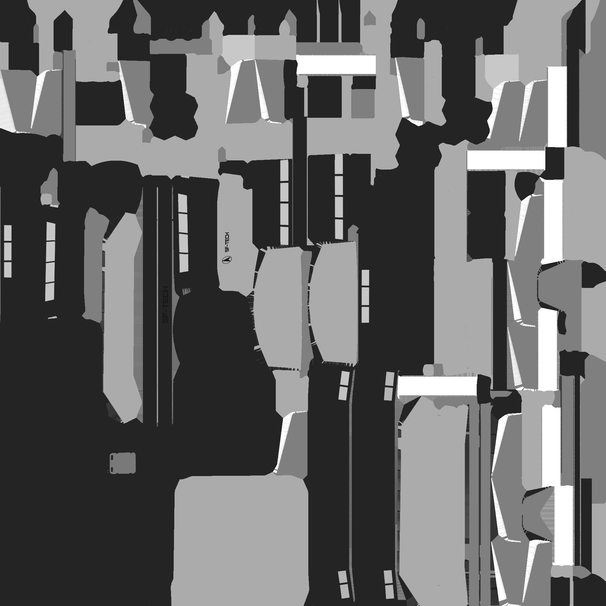 SciFi Facility B04 Orange - Sci Fi Exterior Design Low-poly 3D model_26