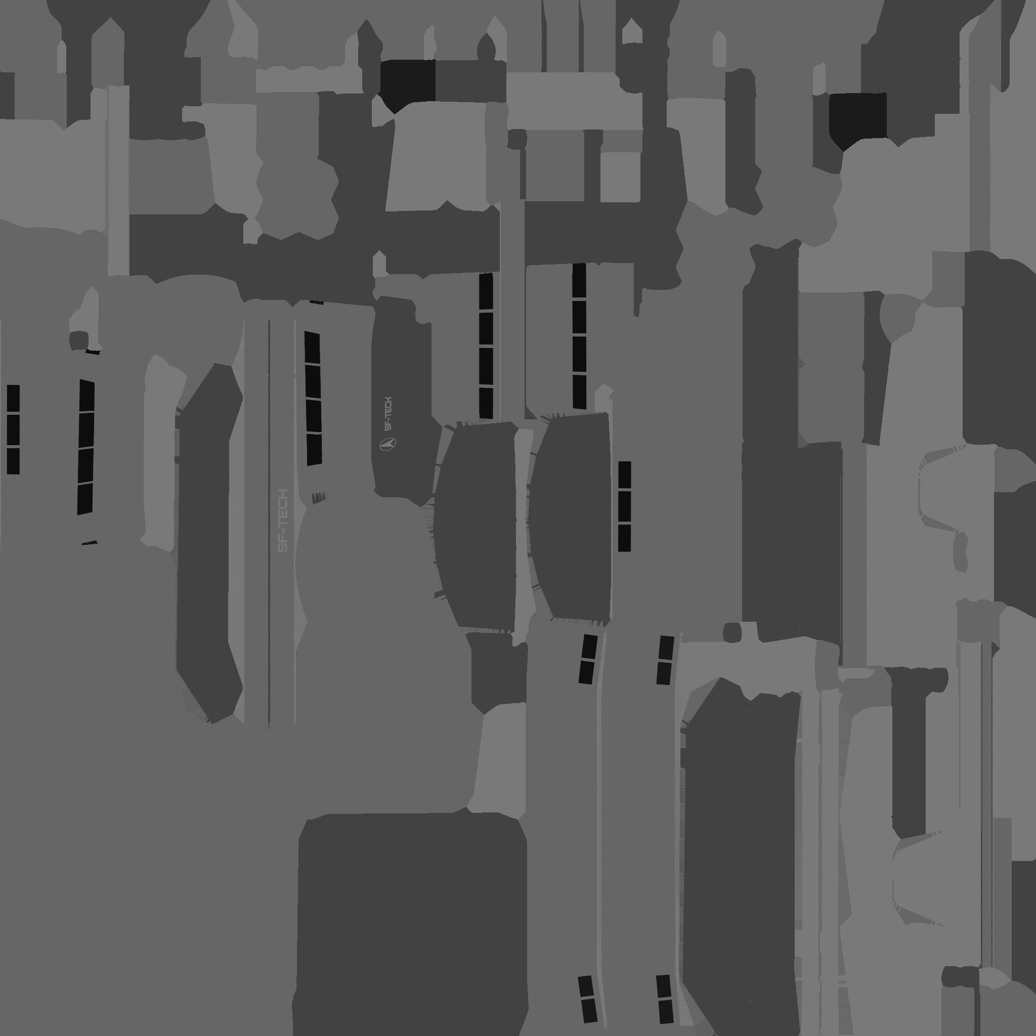 SciFi Facility B04 Orange - Sci Fi Exterior Design Low-poly 3D model_28