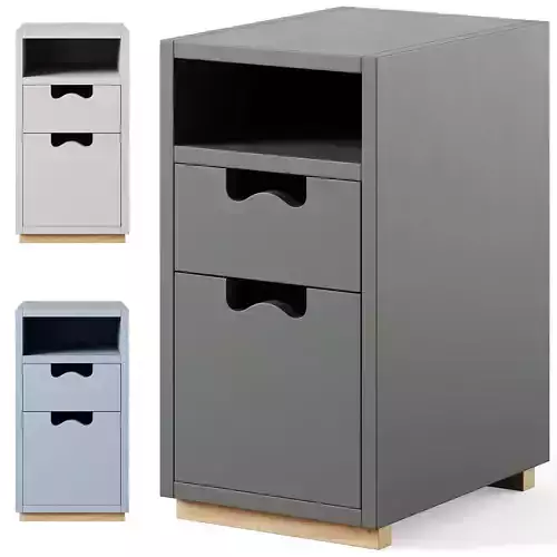 Bedside table SNOW by Asplund