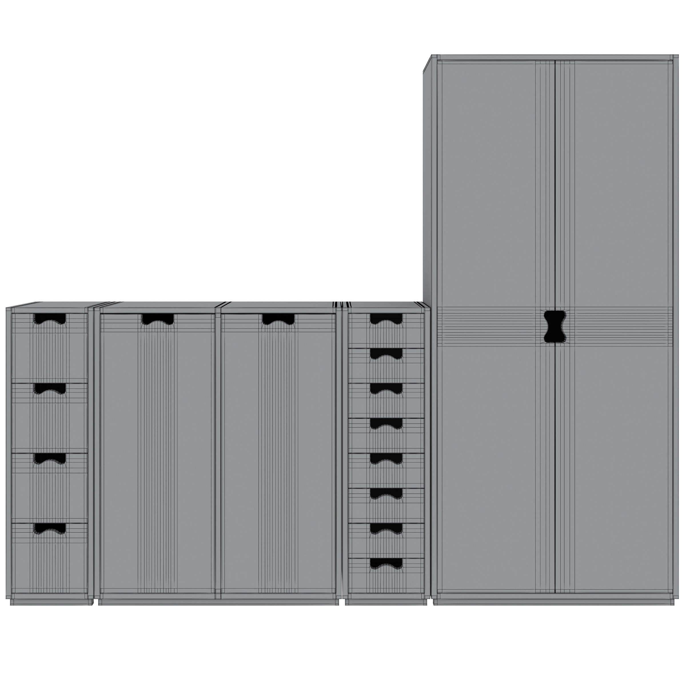 File cabinets Snow by Asplund 3D model_5