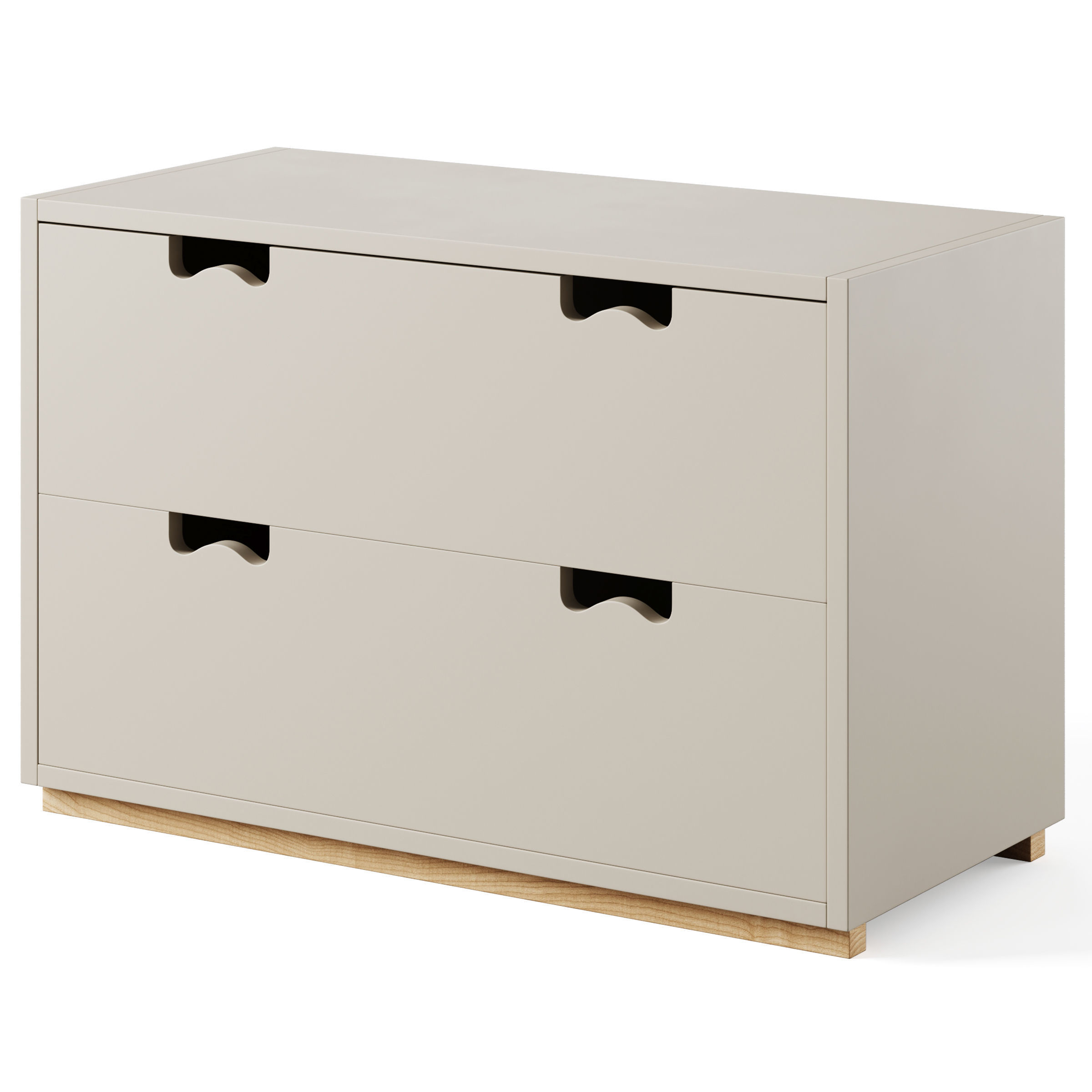 Chest of drawers SNOW A by Asplund 3D model_1