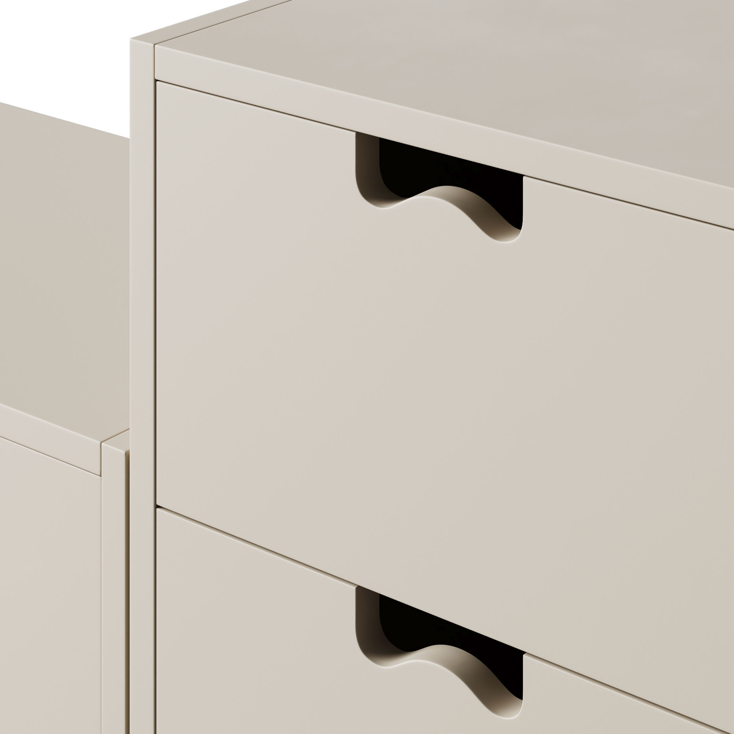 Chest of drawers SNOW A by Asplund 3D model_3