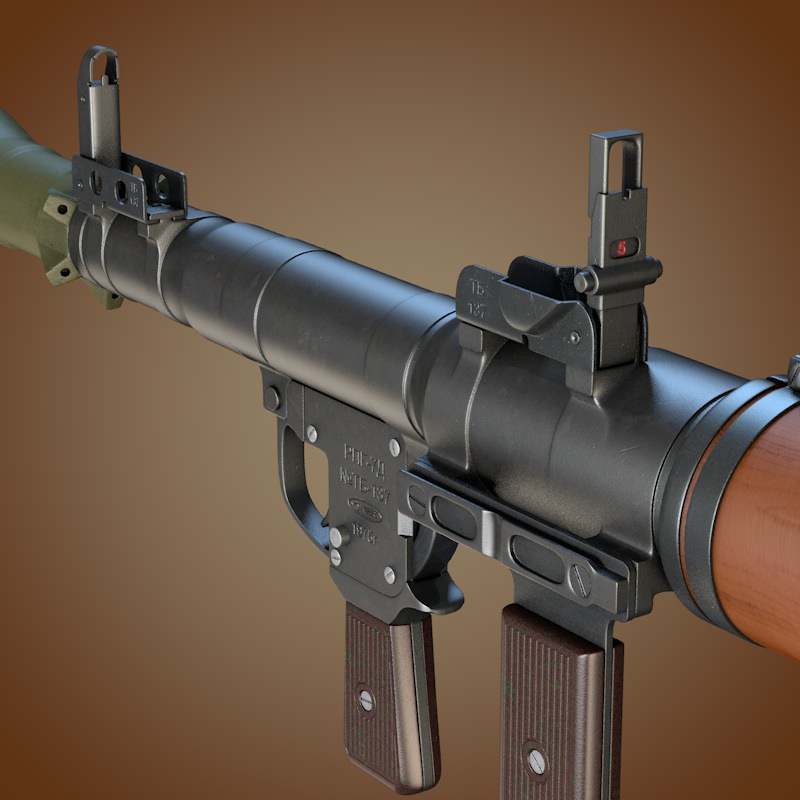 RPG-7 grenade launcher 3D model_4