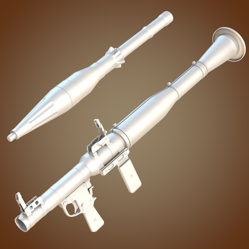 RPG-7 grenade launcher 3D model_6