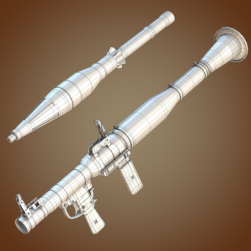 RPG-7 grenade launcher 3D model_7
