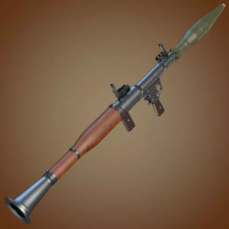 RPG-7 grenade launcher 3D model_0