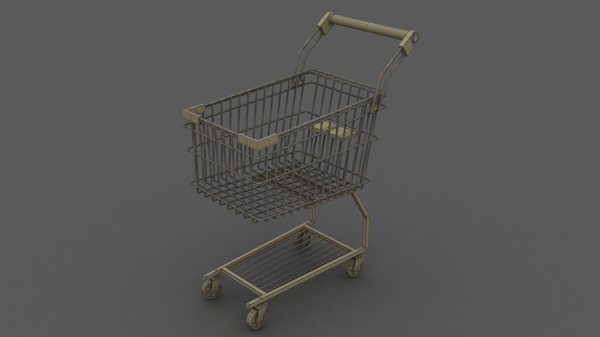 shopping car  3D model_5