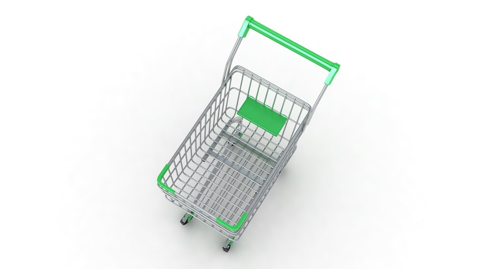shopping car  3D model_2