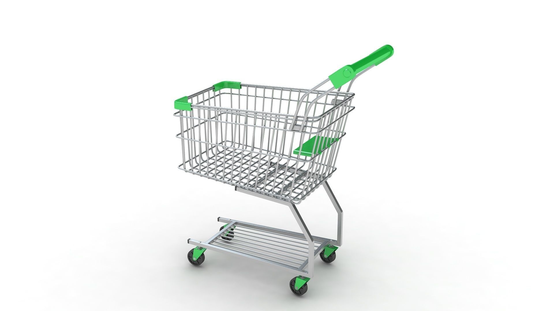 shopping car  3D model_3