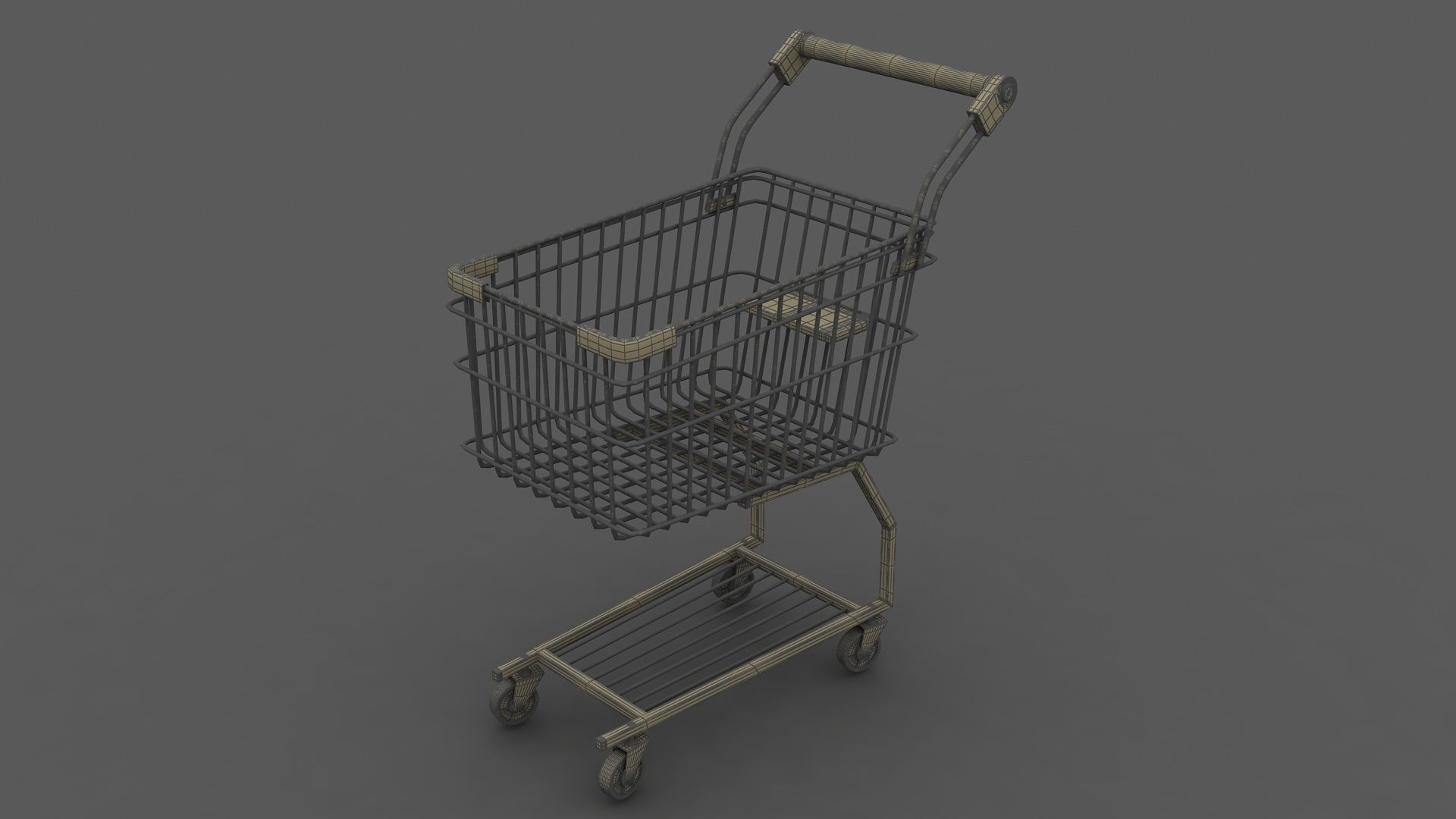 shopping car  3D model_6
