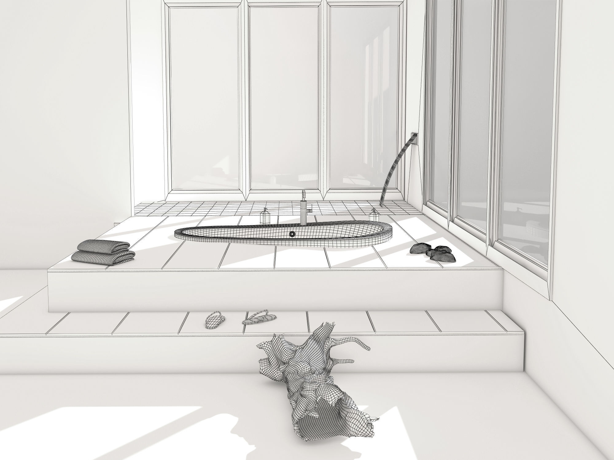 Bathroom 48 3D model_7
