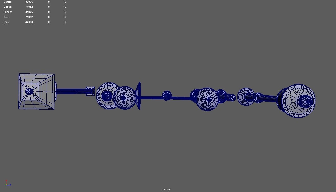 Street Lights Pack Low-poly 3D model_12