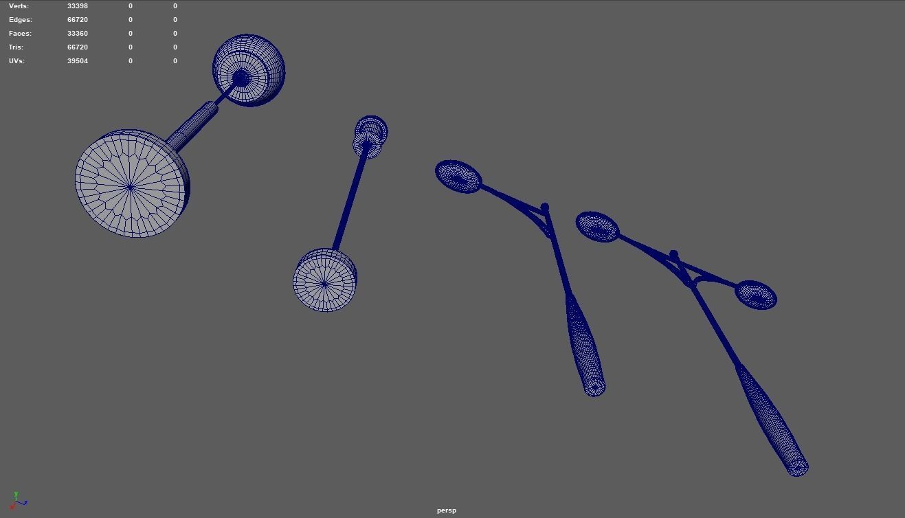 Street Lights Pack Low-poly 3D model_19