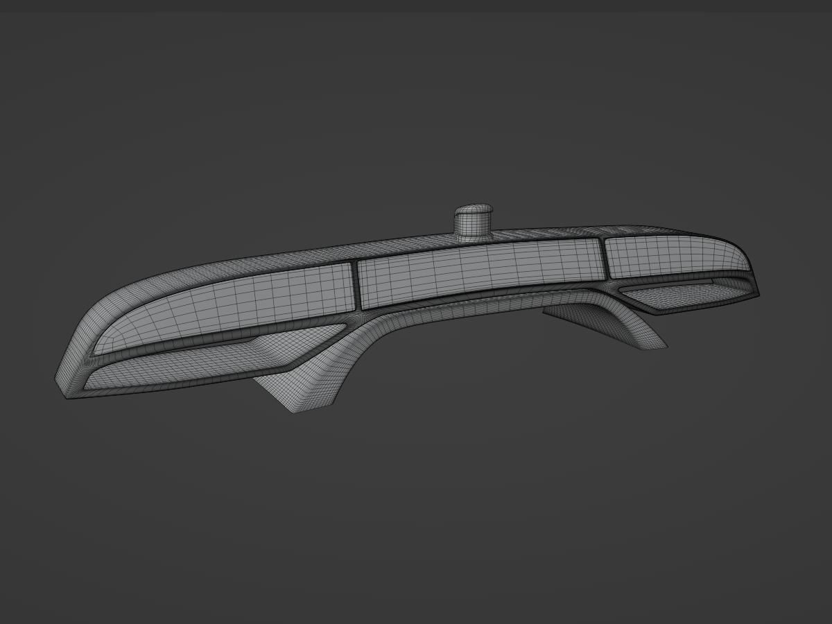 safety car only alarm lights 3D model_6