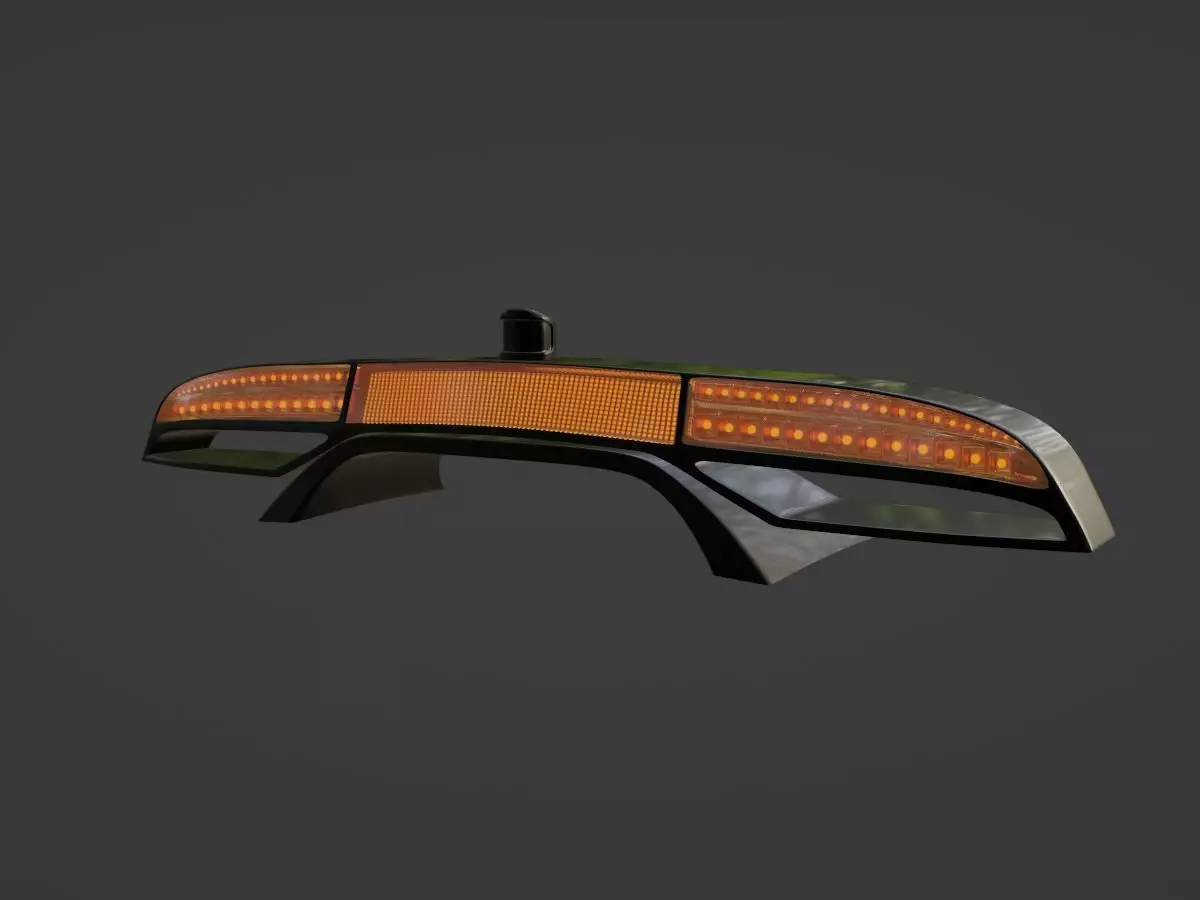 safety car only alarm lights 3D model_0