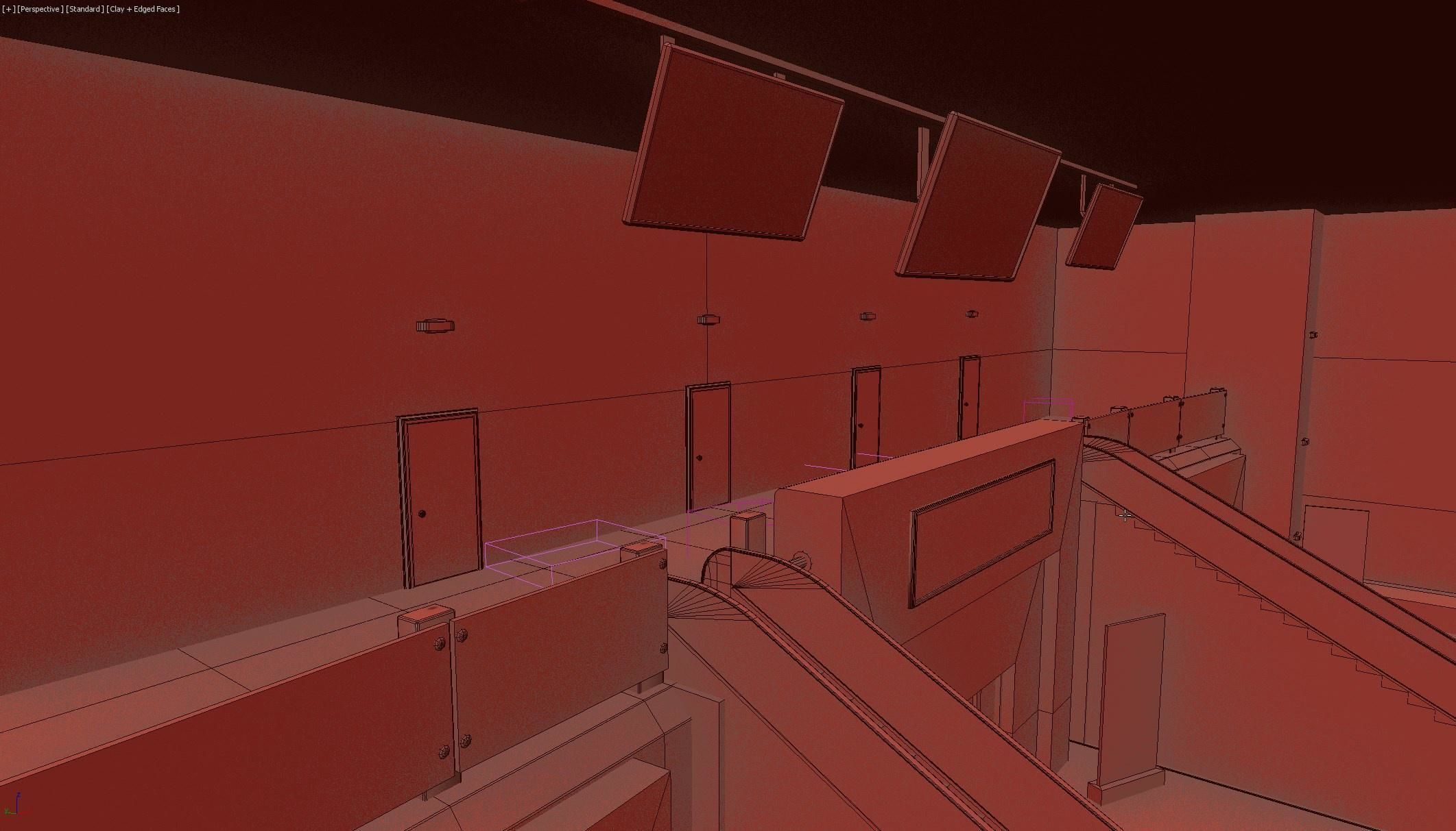 Business center lobby interior 3D model_11