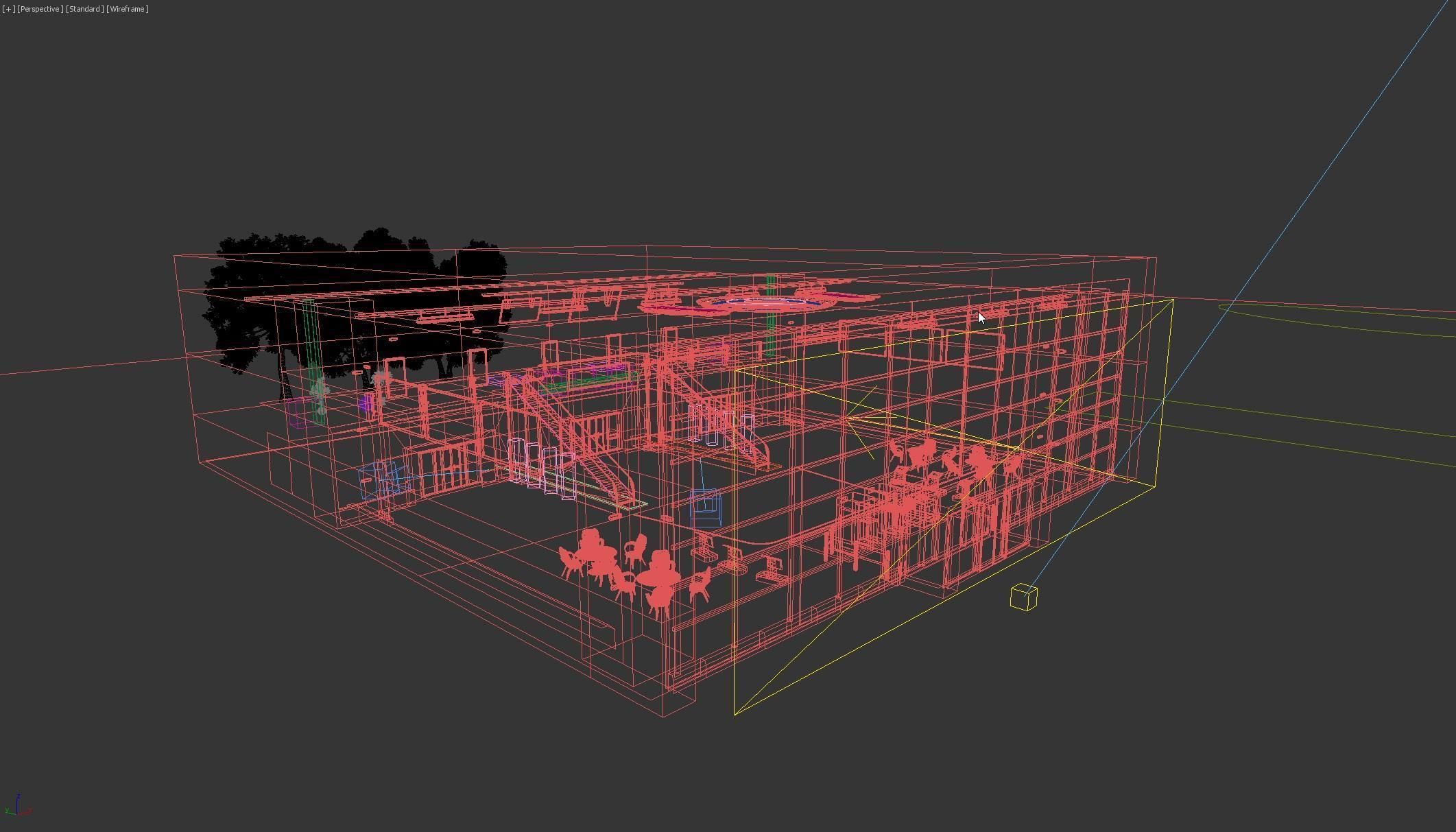 Business center lobby interior 3D model_12