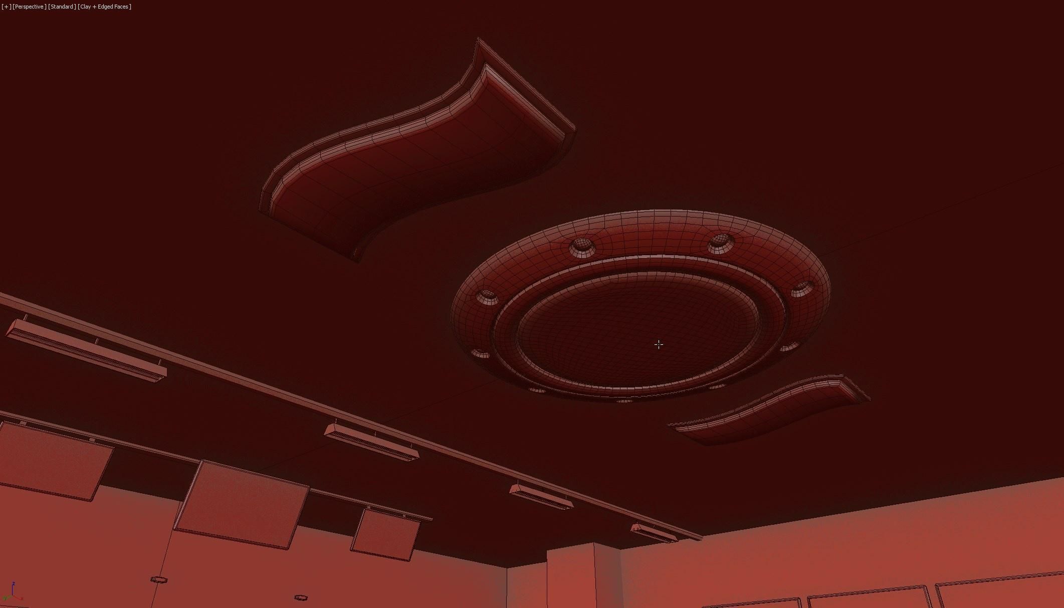 Business center lobby interior 3D model_9