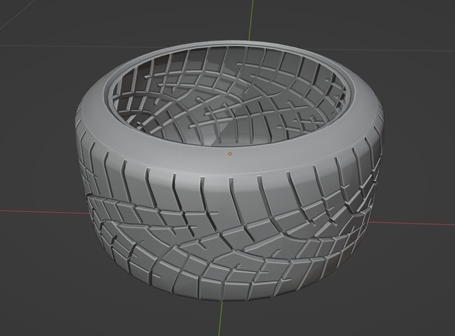 Toyo R1R - Tires - Game Ready Low-poly 3D model_3
