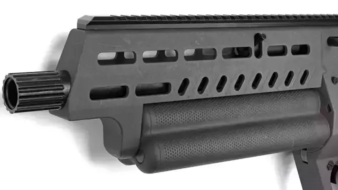 Tavor TS12B Low-poly 3D model