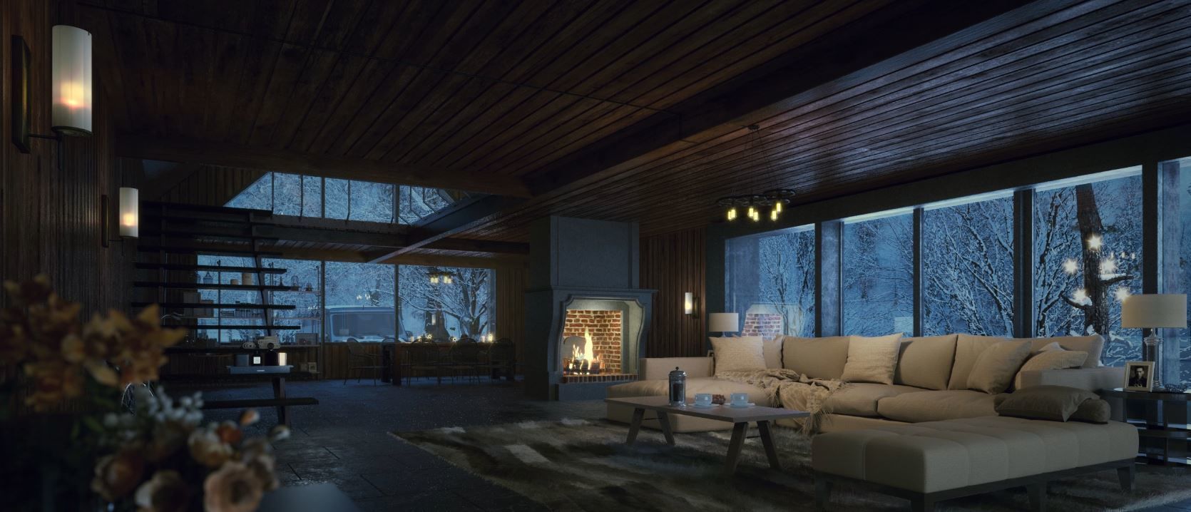 Forest House 3D model_2