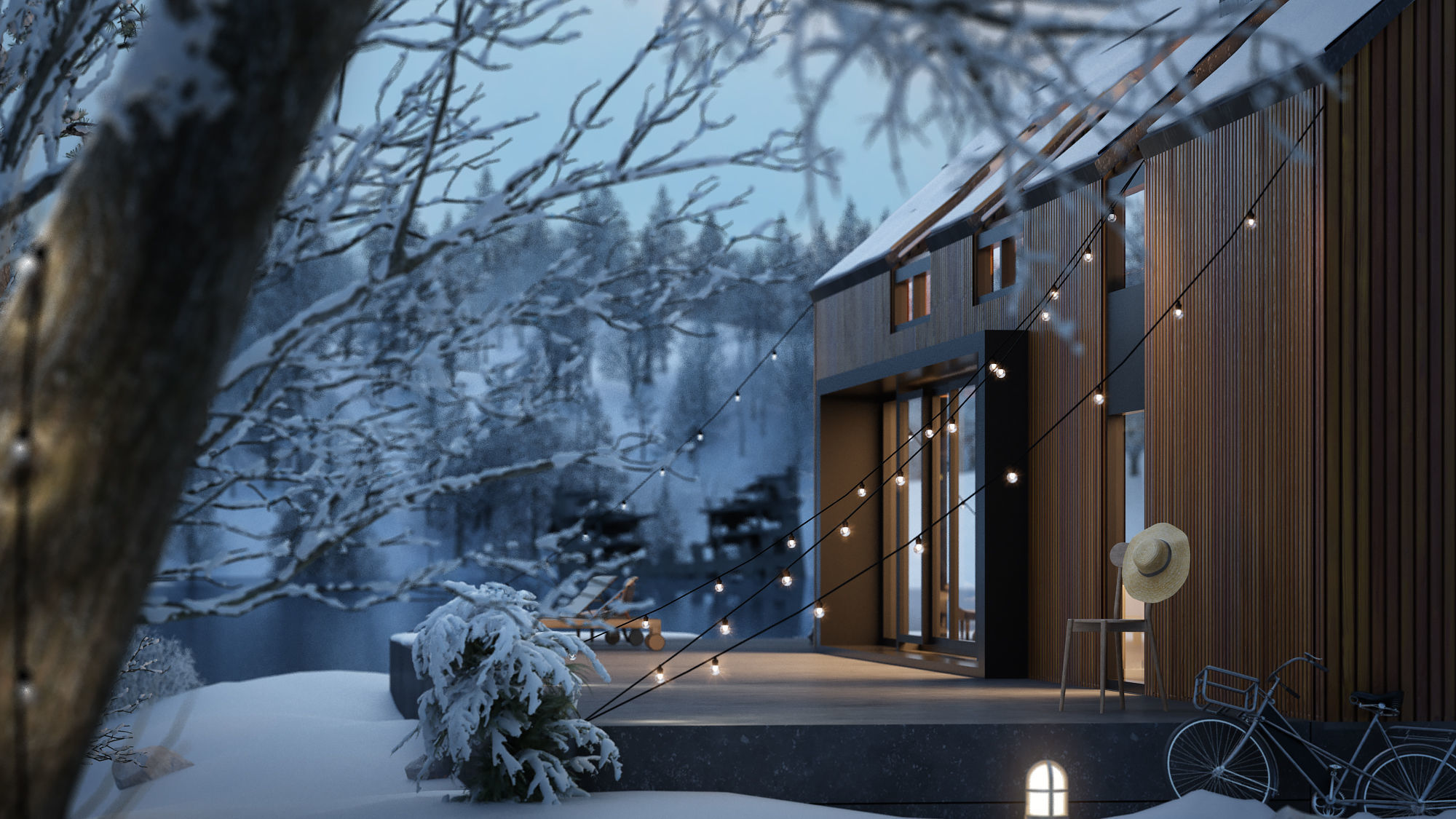 Forest House 3D model_1