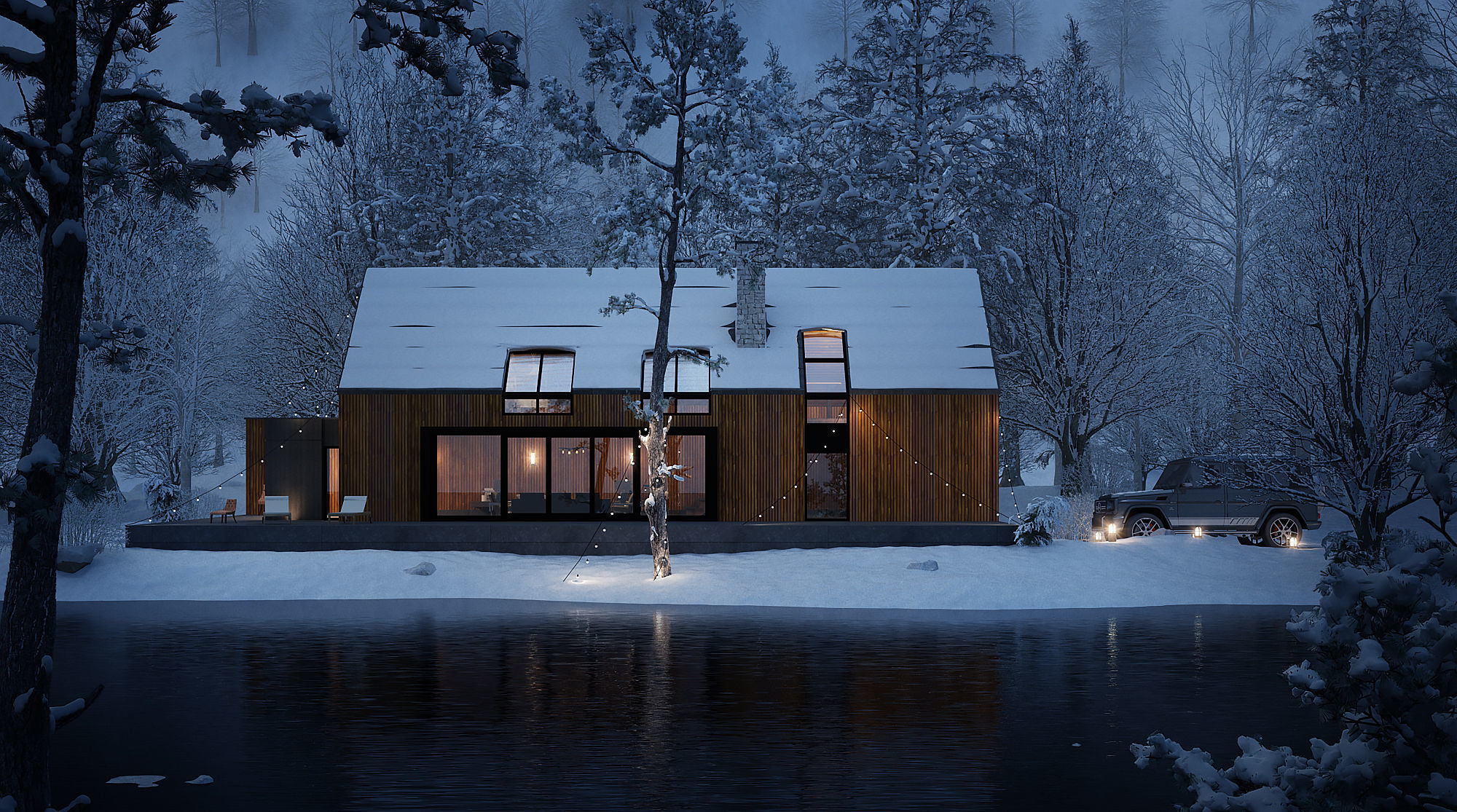 Forest House 3D model_3