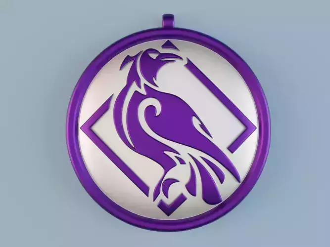 Genshin Impact Fischl von Luftschloss Narfidort Emblem pendant 3D print model