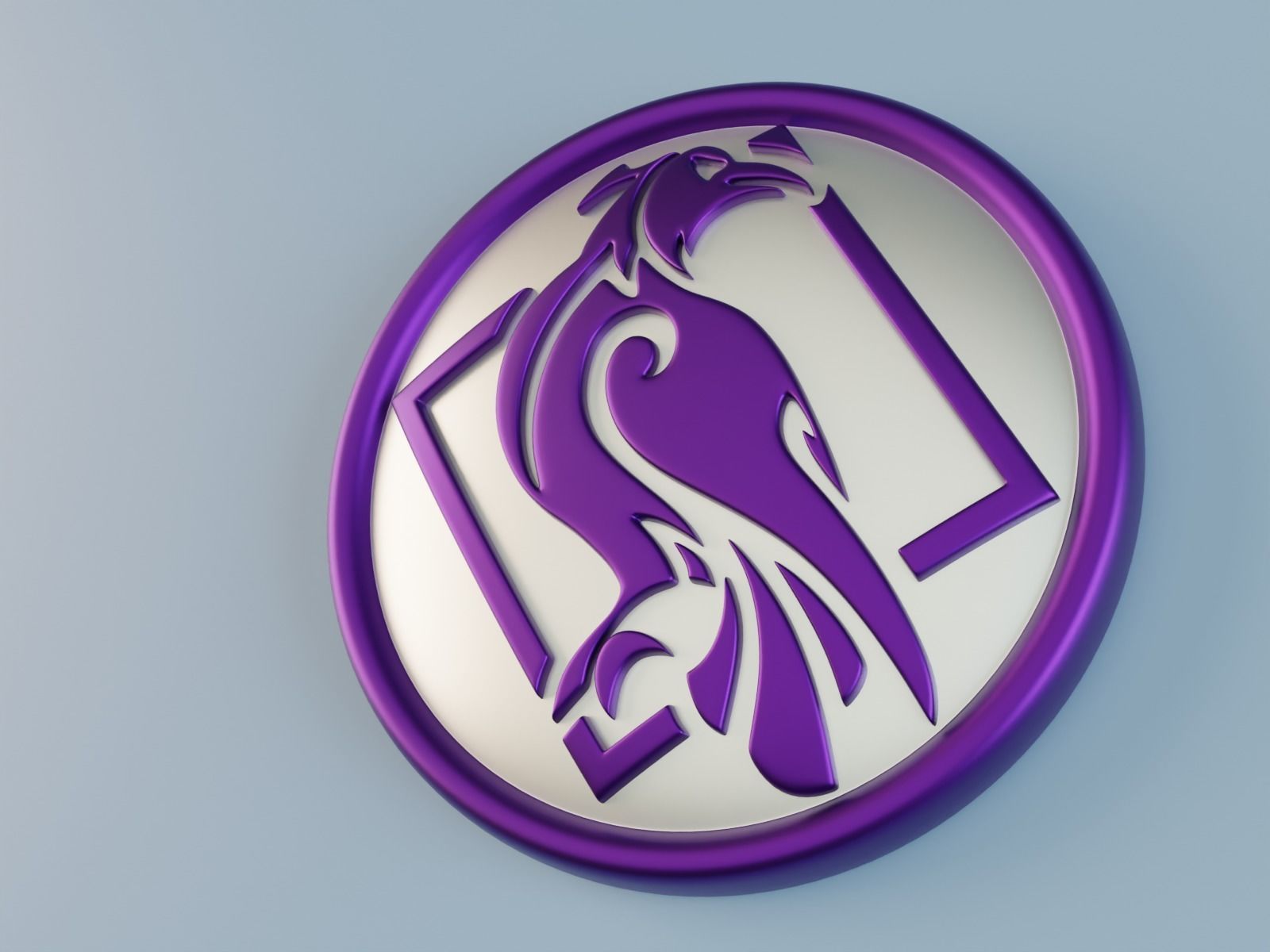 Genshin Impact Fischl von Luftschloss Narfidort Emblem pendant 3D print model_8