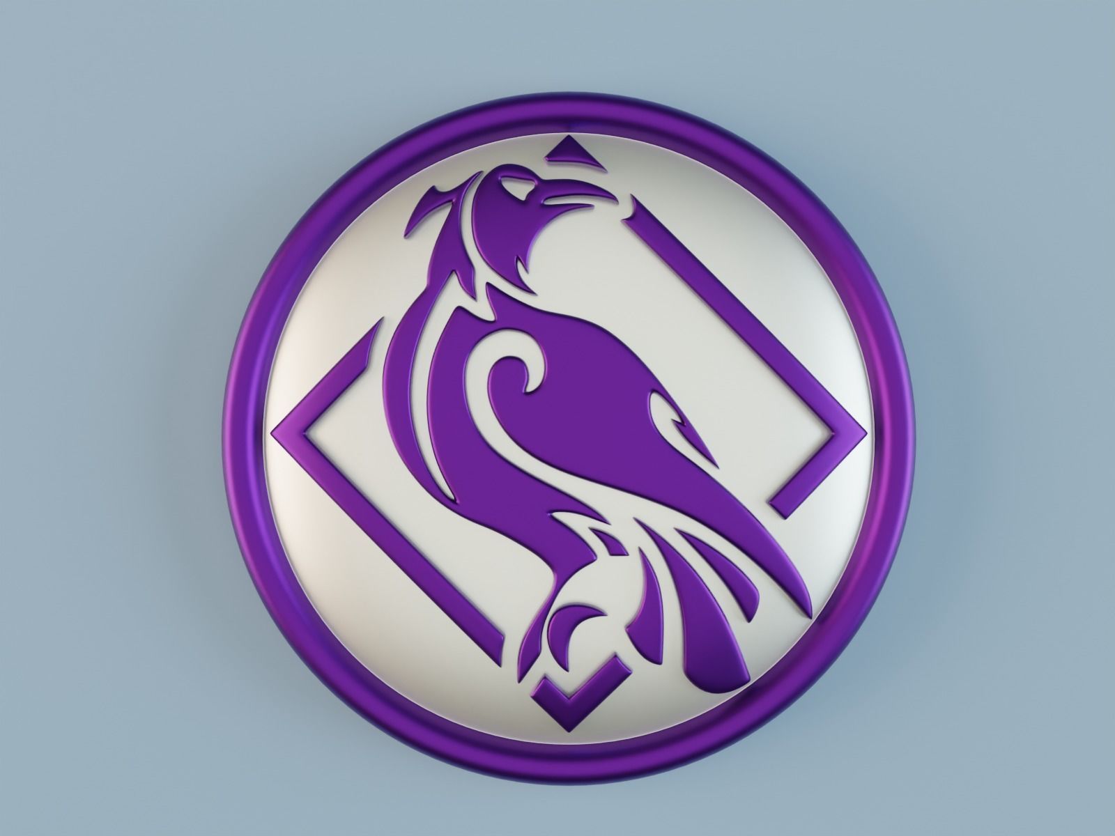 Genshin Impact Fischl von Luftschloss Narfidort Emblem pendant 3D print model_10