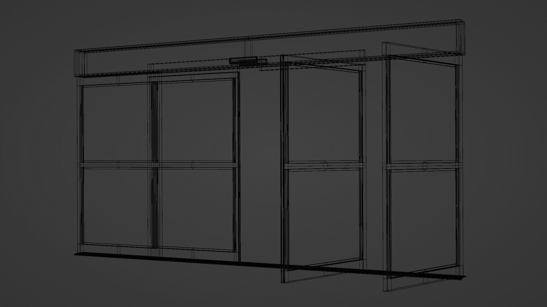 Automatic Sliding Door 3D model_9