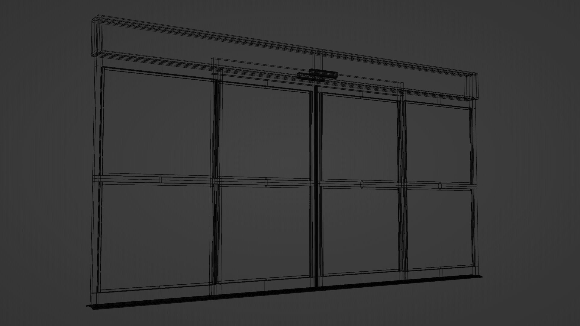 Automatic Sliding Door 3D model_7
