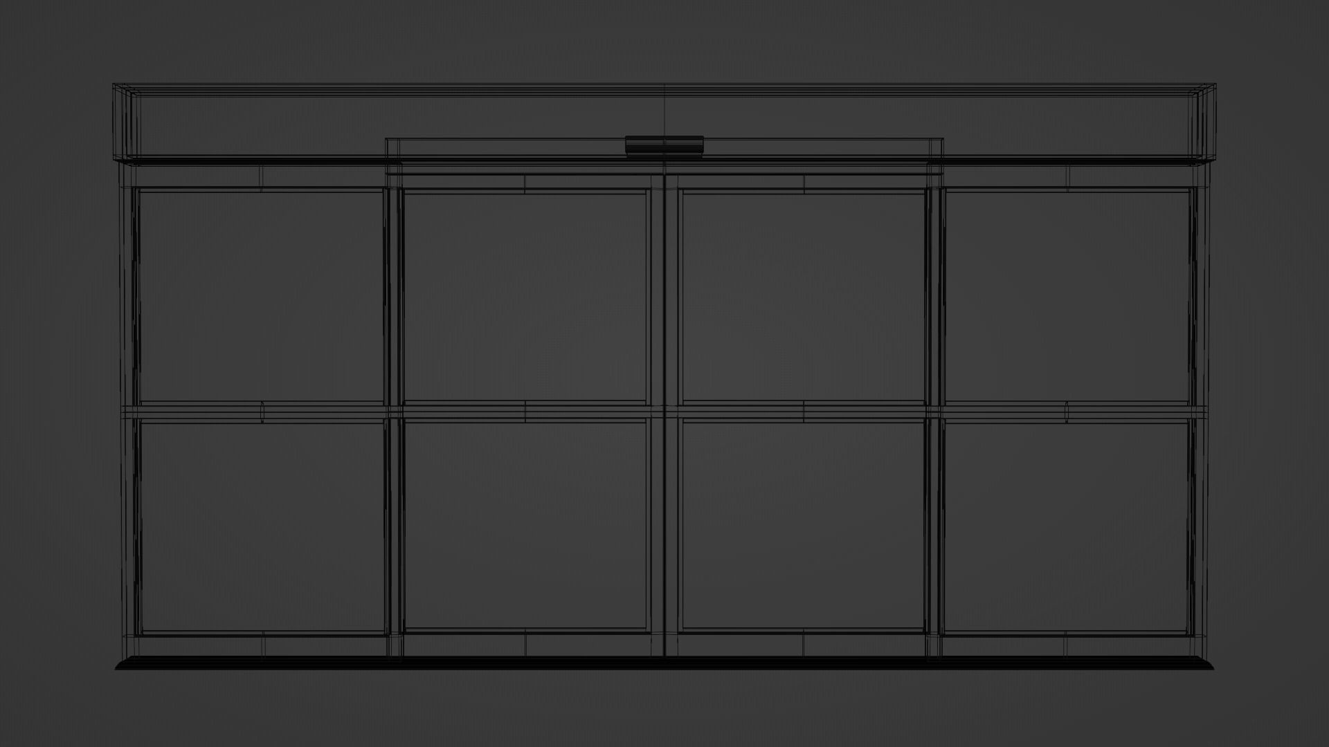 Automatic Sliding Door 3D model_6