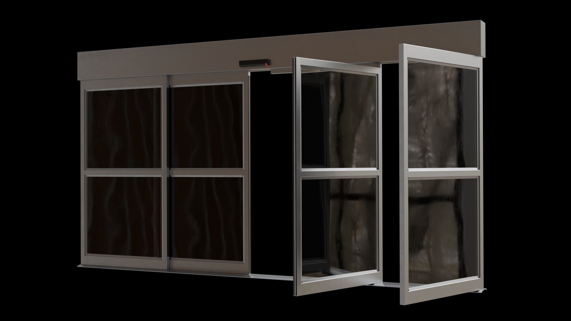 Automatic Sliding Door 3D model_4