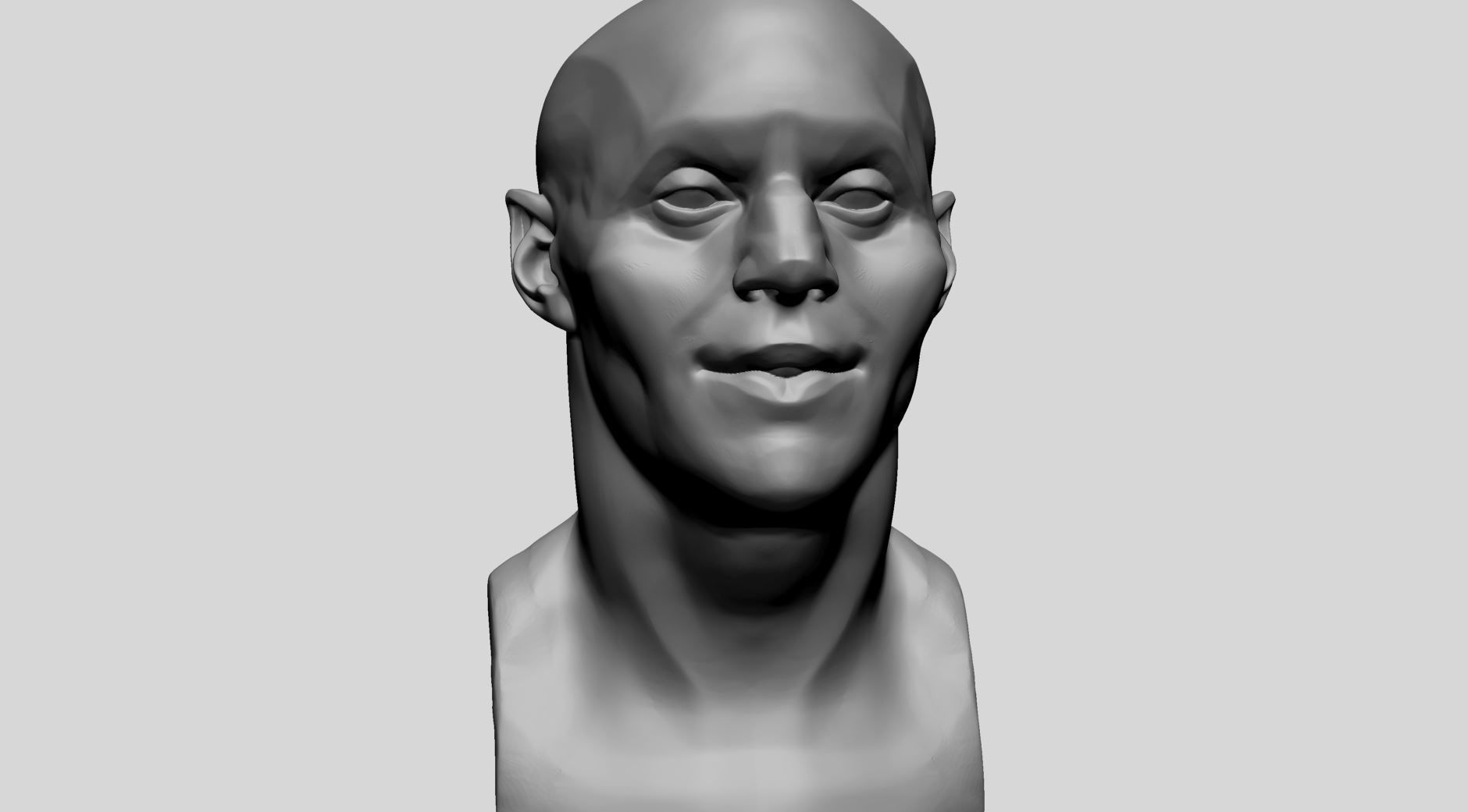 Male Head Planes and Different Shapes 3D model_9