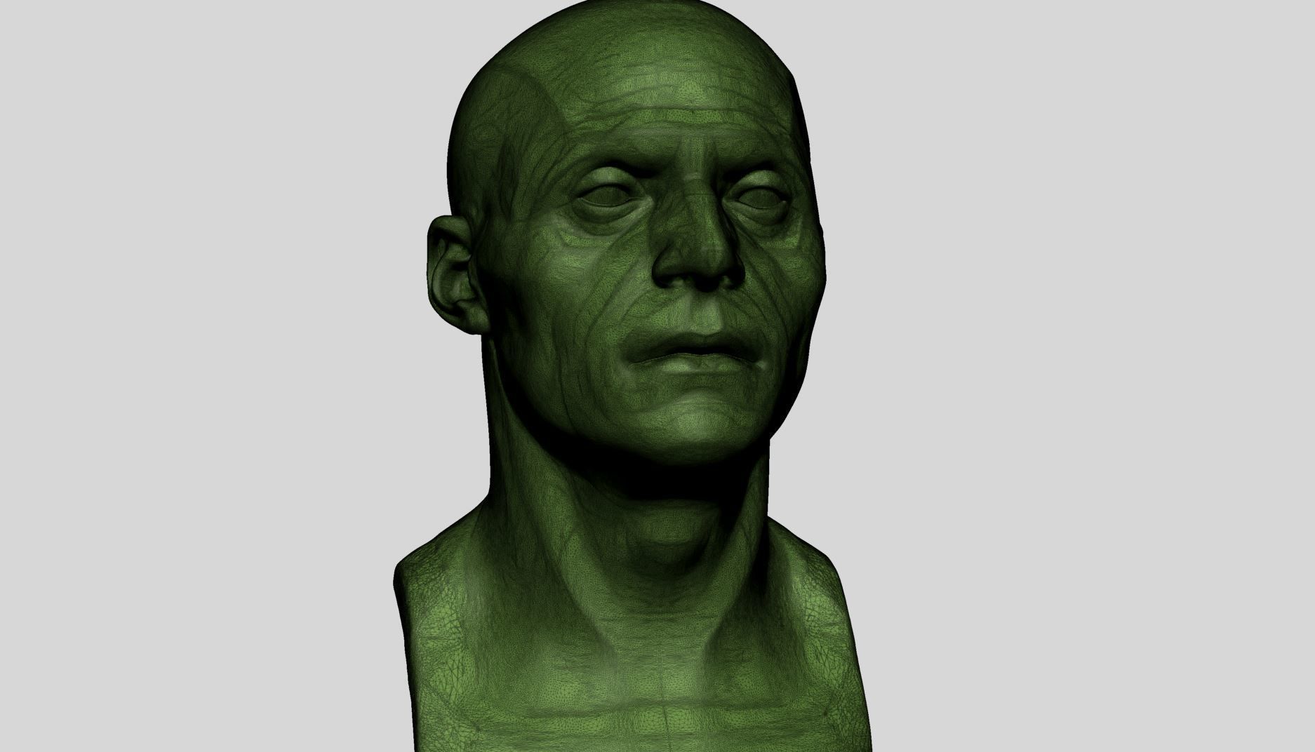 Male Head Planes and Different Shapes 3D model_11