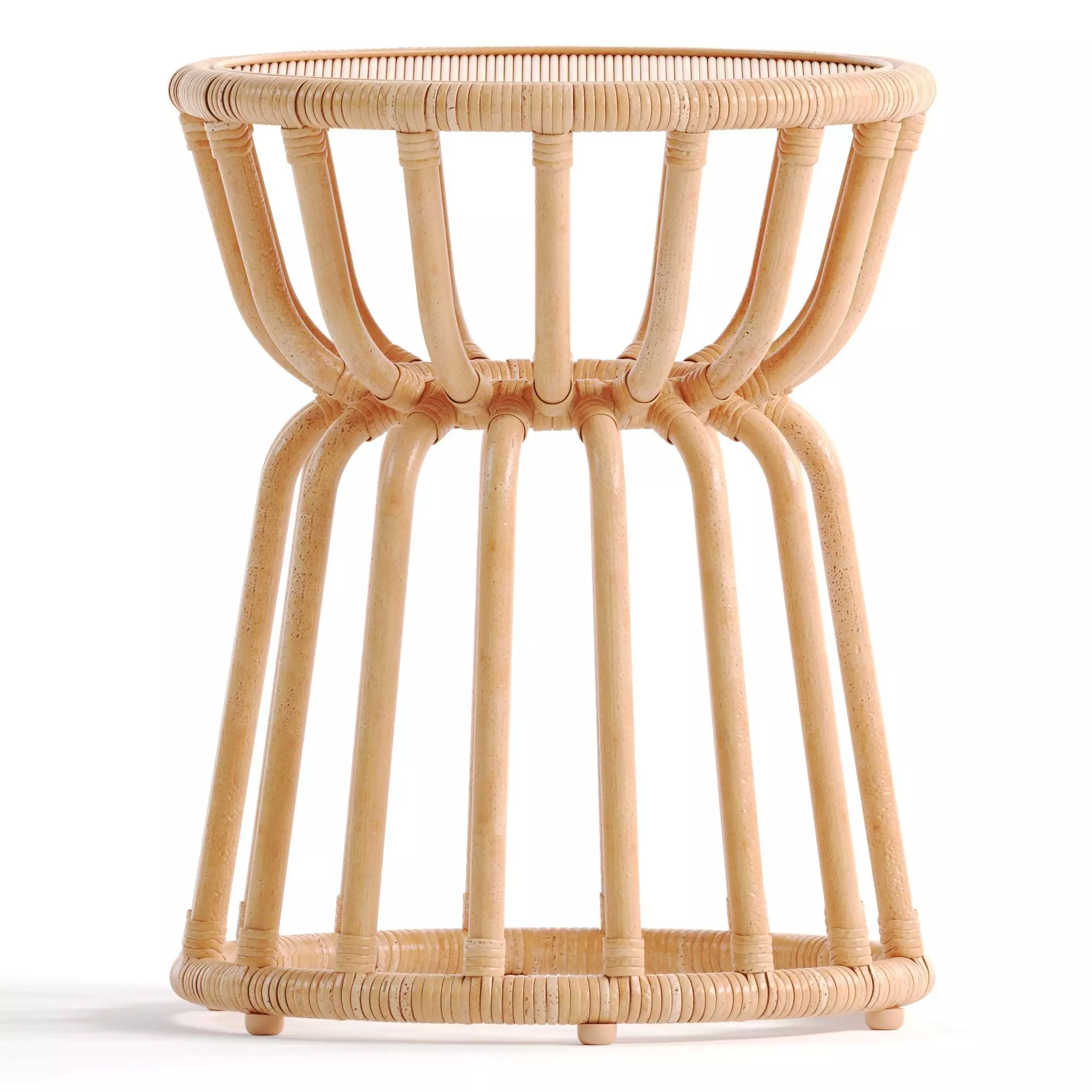 Kids Rattan Nightstand 3D model_0