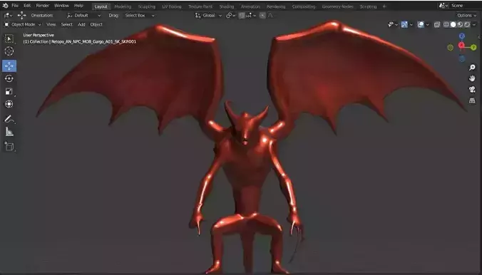 Gargo Dorgan For Your Game And Animation Low-poly 3D model