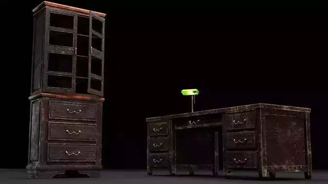 Old-fashioned furniture asset-pack