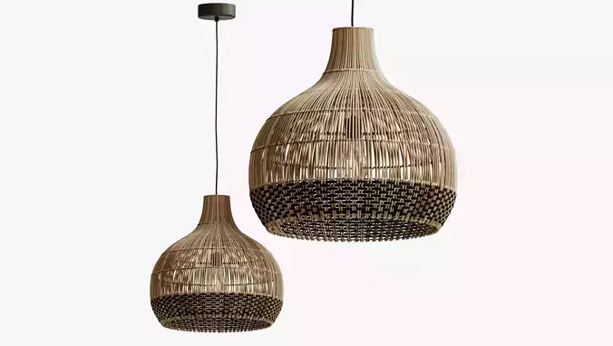 Hanging Lamp Rattan Lex
