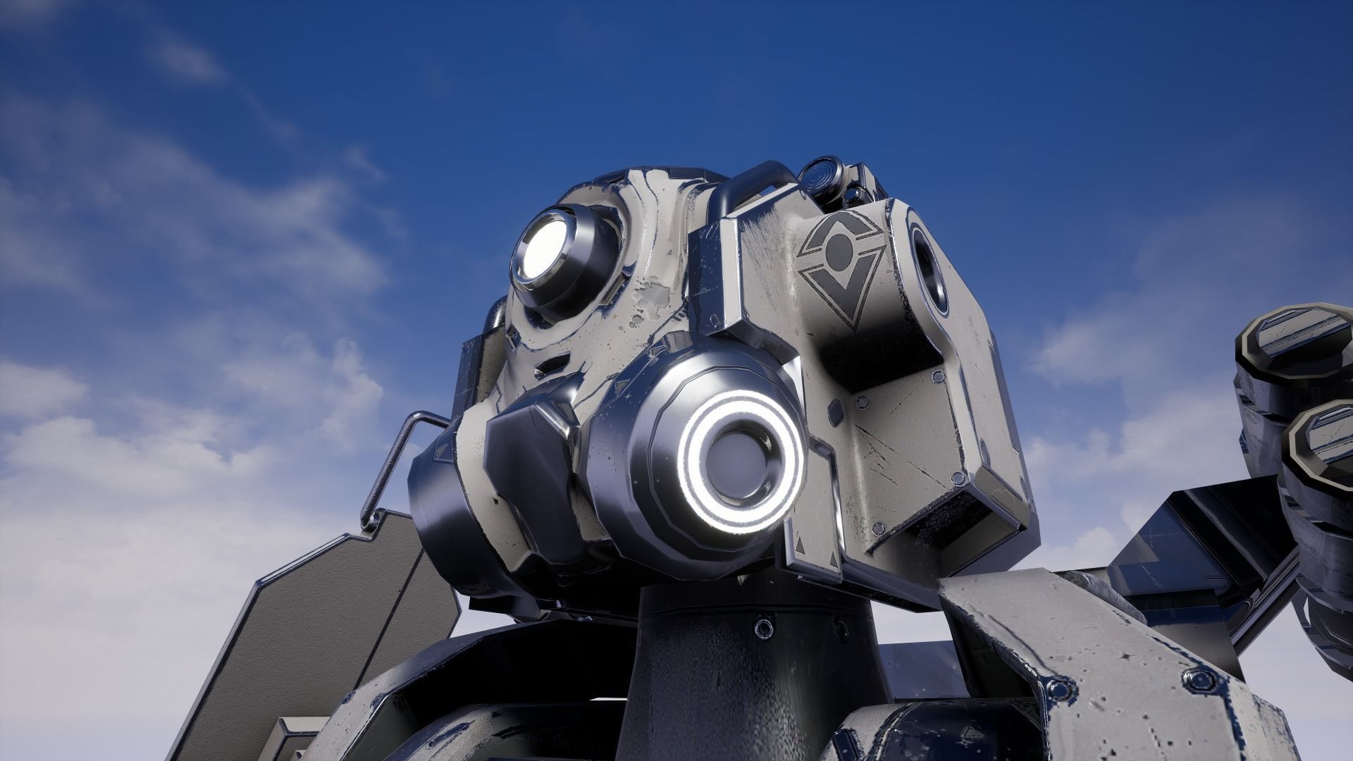 Military Robot Low-poly 3D model_21