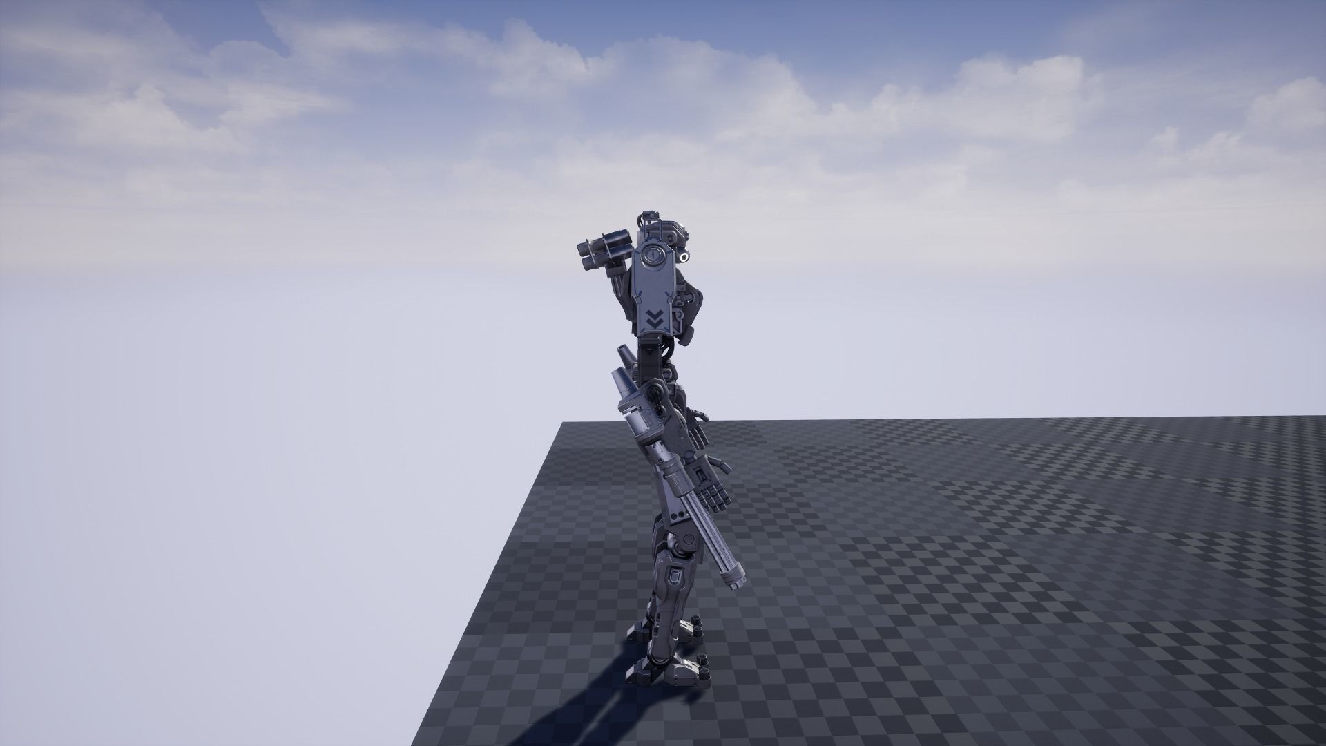 Military Robot Low-poly 3D model_27