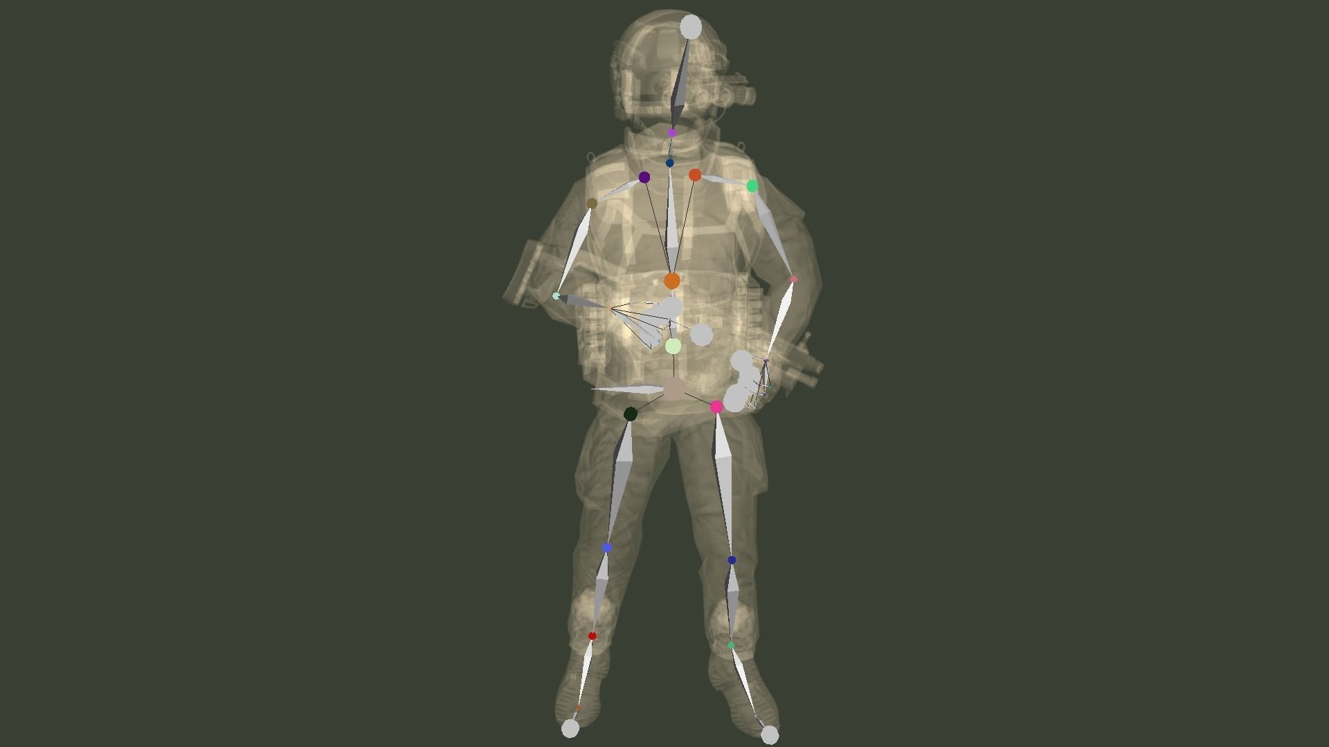 SWAT Operator free VR / AR / low-poly 3D model rigged | CGTrader