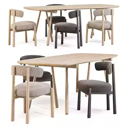 Dining Set Coedition Altay Table and Dalya Chair