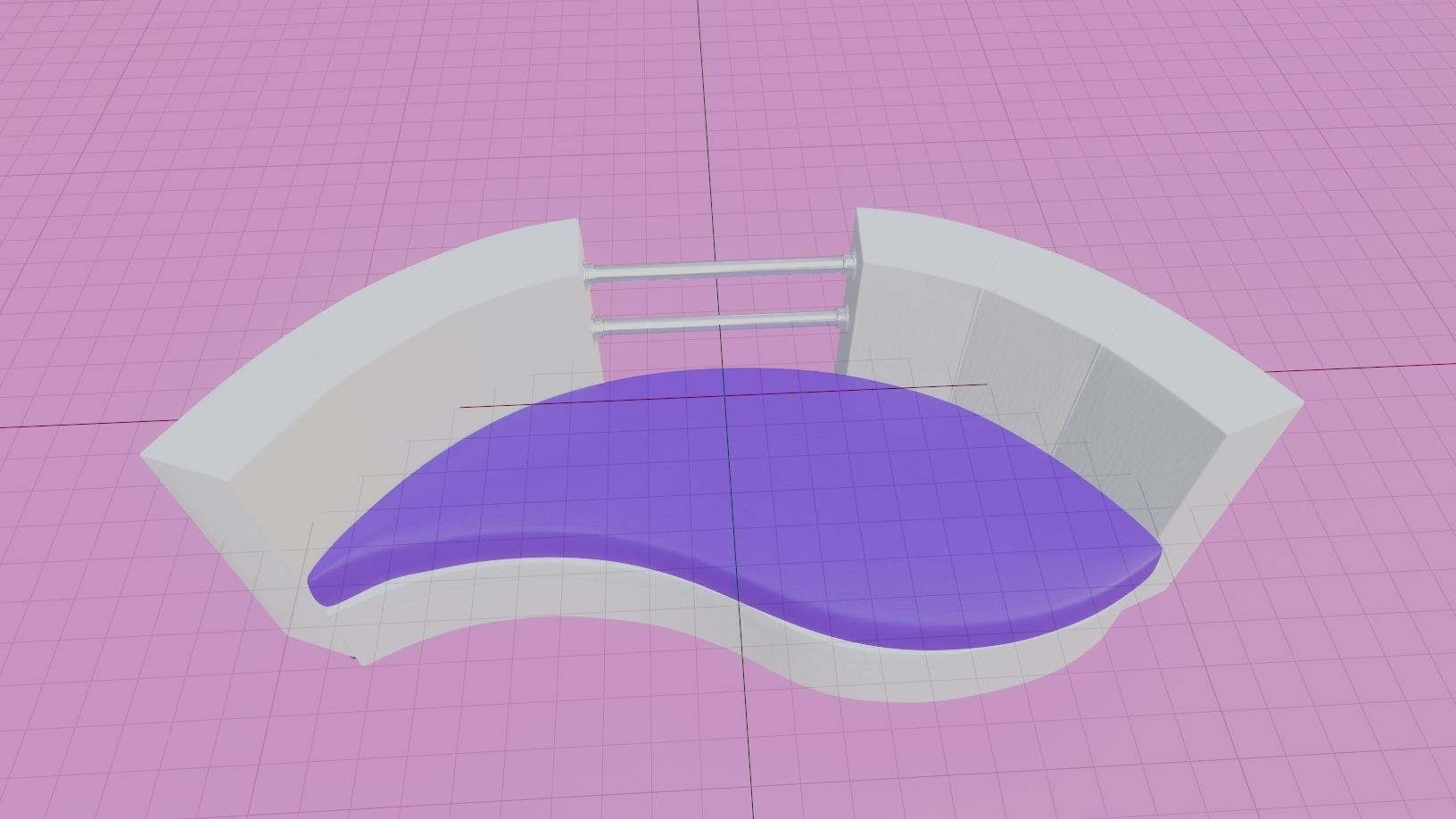 Sofa The White 3D model_2