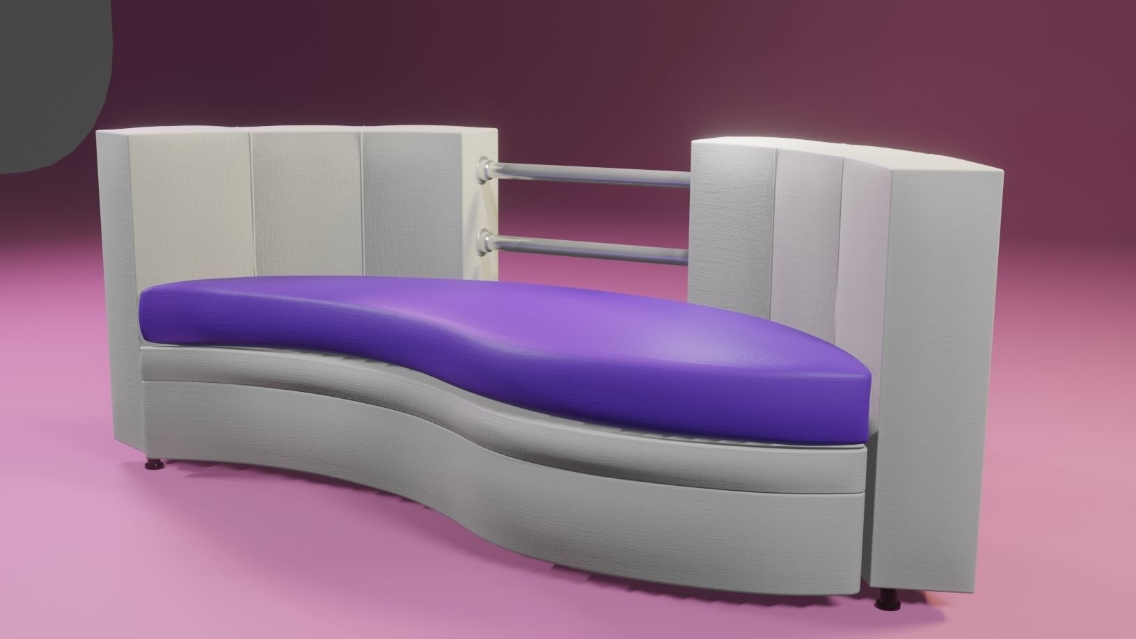 Sofa The White 3D model_4