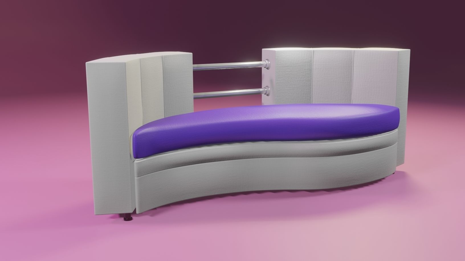 Sofa The White 3D model_3