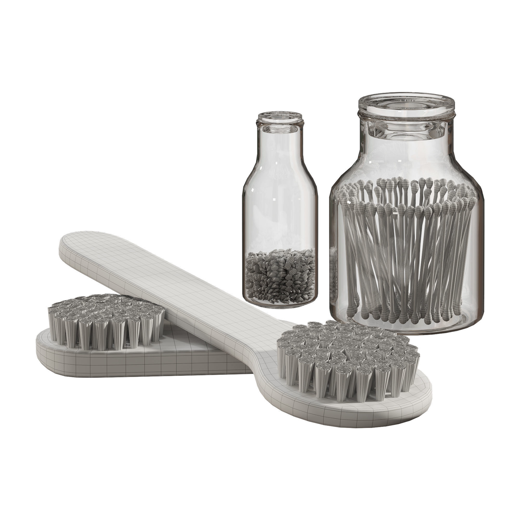 Bathroom Decorative Set 3D model_13