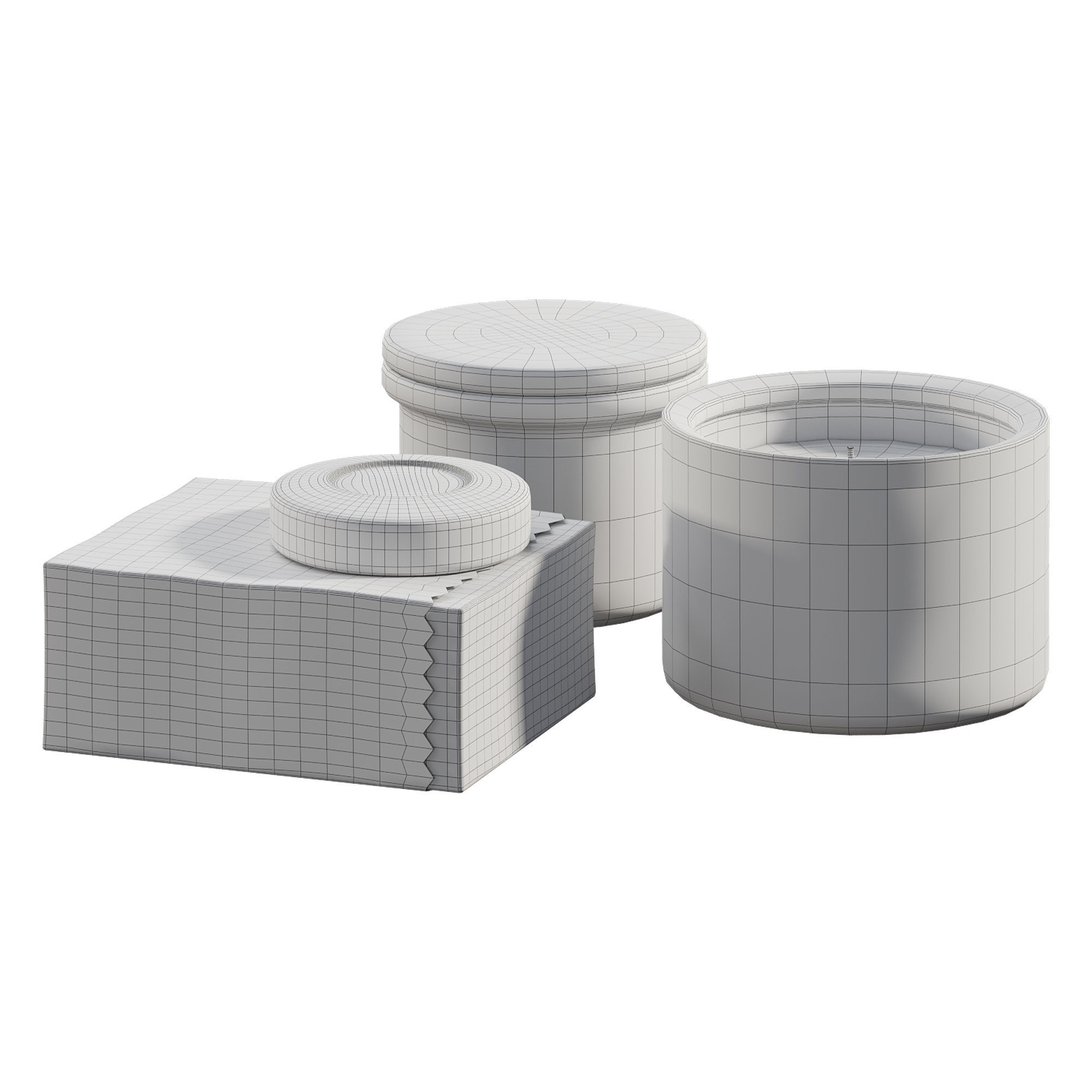 Bathroom Decorative Set 3D model_11